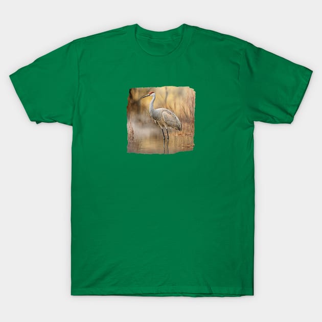 Sandhill Crane 01 T-Shirt by Elisabeth Lucas